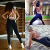 Women Sports YOGA Workout Gym Fitness Jumpsuit - Pink - XXL