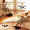 Mini Electric Elliptical Machine with Electric and Resistance Mode, App Control for Under Desk Leg Seated Exerciser, Home Workout Equipment - orange