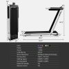 2.25HP 2 in 1 Folding Treadmill with APP Speaker Remote Control - Silver