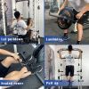 Blue Multi-functional Power Cage, Home Adjustable Pullup Squat Rack 1000Lbs Capacity Comprehensive Fitness Barbell Rack Olympic Bar - Blue