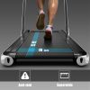 2.25HP 2 in 1 Folding Treadmill with APP Speaker Remote Control - Silver