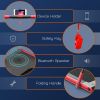 2.25 HP 2-in-1 Folding Walking Pad Treadmill with Remote Control and LED Display - Red