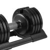 52LBS Adjustable dumbbell steel and plastic(Rubber coated dumbbell) - default title