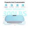 Full Body Vibration Platform Crazy Fitness Massage 10-Frequency Weight Loss & Fat Burner Shaking Machine For Unisex Blue - Blue - ABS
