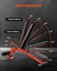 Weight Bench Sit up Bench for Home Gym Strength Training Adjustable Foldable - Heavy-Duty Professional Type