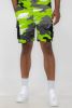 Weiv Mens Full Camo Sweat Shorts - BLUE - S
