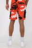 Weiv Mens Full Camo Sweat Shorts - BLUE - S