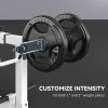 Adjustable Steel Seated Calf Raise Exercise Strength Training Gym Equipment, White - Default Title