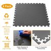 Puzzle Exercise Mat Foam Gym EVA Mat Interlocking Tiles Protective Flooring for Gym Equipment and Cushion for Workouts - Grey