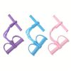 Pedal Resistance Bands; Thickened Foot Pedal Pull Rope; Yoga Equipment For Abdomen Waist Arm Leg Stretching Slimming Training - Pink