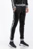 Velour Status Detail Jogger - BLACK GOLD - S