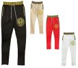 Black and Gold Detail Track Pants - Black - 30