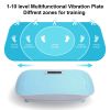Full Body Vibration Platform Crazy Fitness Massage 10-Frequency Weight Loss & Fat Burner Shaking Machine For Unisex Blue - Blue - ABS