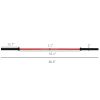 7.2ft Weight Bar, Olympic Bar with Rotating Sleeves, Non-Slip Knurling Grip, 1500lbs Weight Capacity, Red - Red