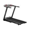 4.75HP Folding Treadmill with Preset Programs Touch Screen Control - Black