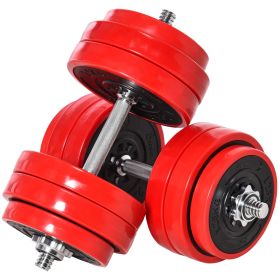 D0102757ES6 66 lb. 2-in-1 dumbbell & barbell set so you can choose based on your need