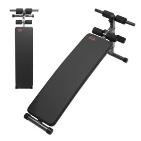 D01027RG89P sit up bench fits users of all heights for full-body training,