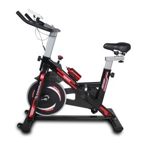 heavy-duty steel frame and 30-pound flywheel ensure stability while riding