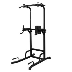 Multi-function:The power tower supports multiple ways of pull-ups, main training abdominal muscles, arm, back, chest, shoulders and leg muscles.