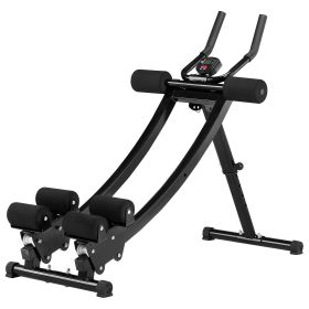 D0102HSVVK2  ab workout machine features an ergonomic dual curved sliding track, increasing effective sliding distance.