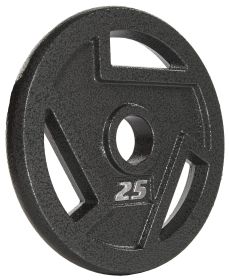 Only Supports Self Pickup  Cast Iron Flat Weight Plates For Strength Training And Weight Lifting, Olympic Or Standard, Multiple Sizes (Option: 25LB Single)