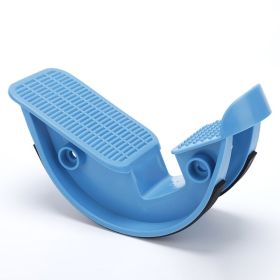1pc Foot Rocker Stretching Balance Board For Legs Muscle; Home Fitness Accessories (color: Blue)