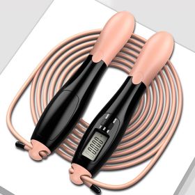 1pc Gym Fitness Smart Jump Rope With LCD Screen Counting Speed Skipping 2.8 M / 9.18ft (color: Black, Items: Skipping Rope)