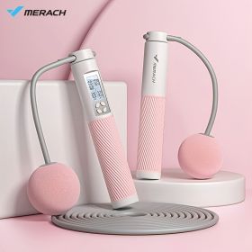 MERACH Wireless Jump Rope; Adjustable Skipping Rope With Counter For Adults Kids; For Fitness; Boxing; Exercise (color: Black/Big Ball Dual Purpose/4 Function Buttons/With Bearing)