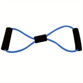 8-shaped Yoga Elastic Tension Band For Men Women Home Gym Pilates Fitness, Arm Back Shoulder Training Resistance Band, Yoga Stretch Belt (color: Blue)