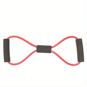 8-shaped Yoga Elastic Tension Band For Men Women Home Gym Pilates Fitness, Arm Back Shoulder Training Resistance Band, Yoga Stretch Belt (color: Red)