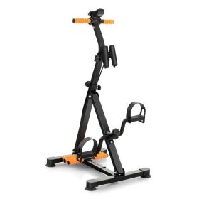 Foldable Exercise Bikes Pedal Exerciser for Seniors (color: Yellow & Black, Type: Pedal Exerciser)