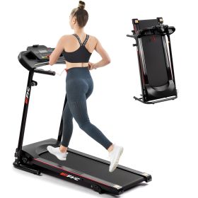 FYC Folding Treadmills for Home with Bluetooth and Incline (color: Black)