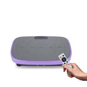 Vibration Plate Fitness Platform, Whole Body Exercise Machine for Lymphatic Drainage, Shaking Workout Board with 120 Speed Levels (Main Color: Pink, Main Material: Rubber)