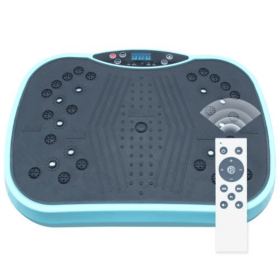 Vibrating Plate Fitness Equipment Full Body Workout Vibrating Fitness Platform Home Weight Loss And Body Shaping Training Equipment (color: Blue)