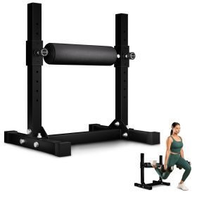 Only Supports Self Pickup  Bulgarian Split Squat Rack, Single Leg Squat Roller, Single Leg Squat Rack, Freestanding Machine Leg Curler For Lower (Color: Black)